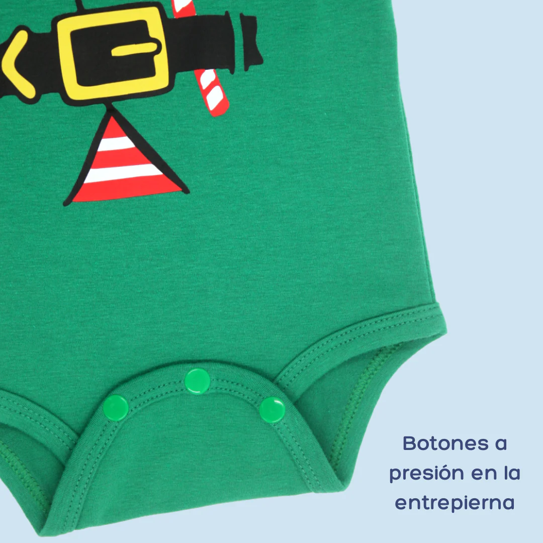 BODY TRAJE DUENDE BOTÓN 1135 ¡COMODIDAD Y ESTILO PARA ESTA NAVIDAD! CRECIENDO BABY - Image 3