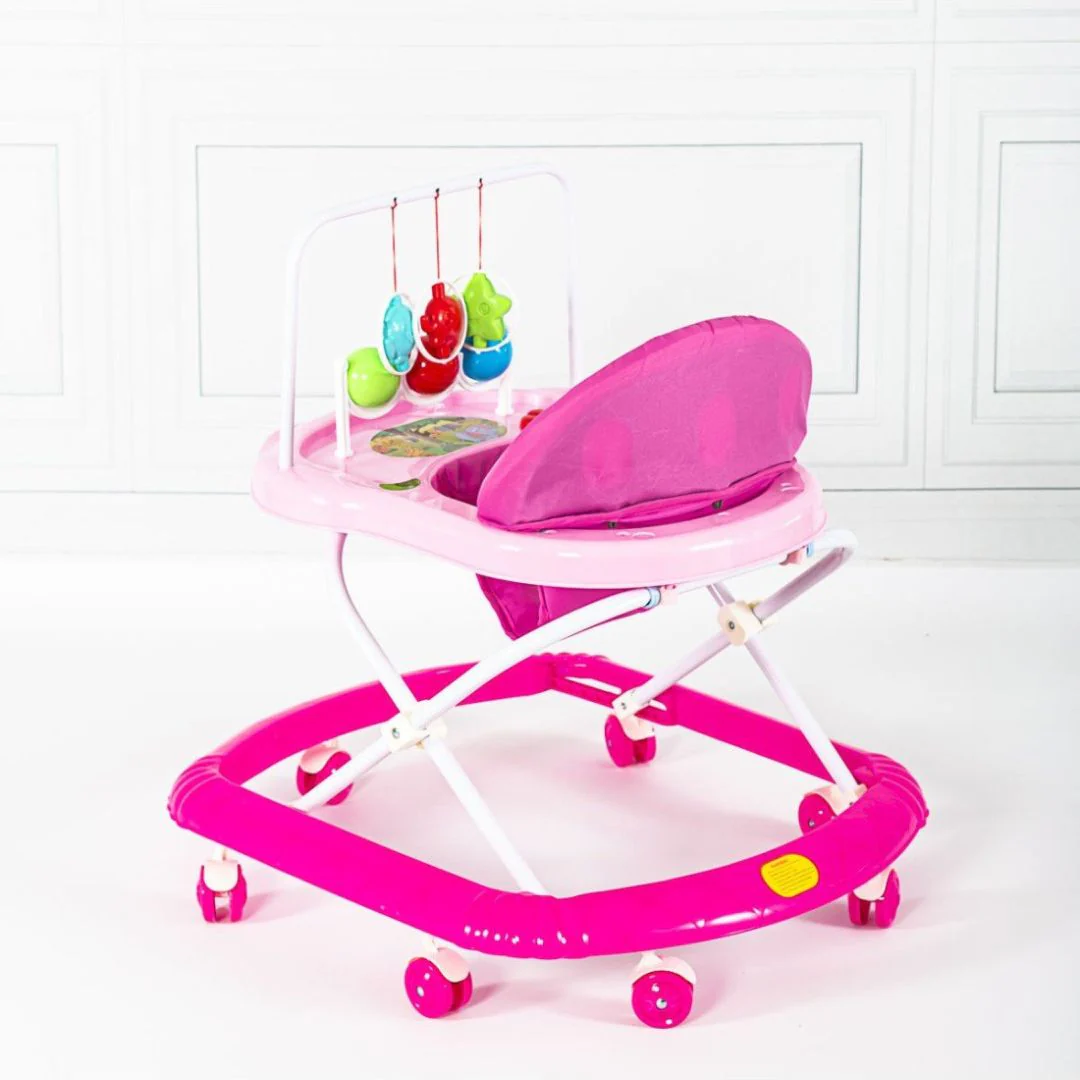 CAMINADOR PARA BEBÉ CON JUGUETES COLGANTES Y-W641 MUNBE FUCSIA - Image 3