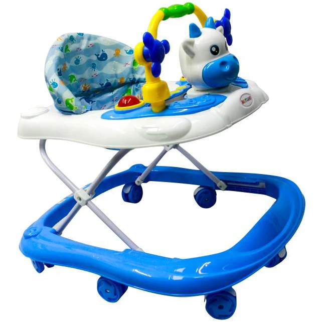 CAMINADOR CON DISEÑO DE VAQUITA Y JUGUETES INTERACTIVOS Y-W5002 MUNBE AZUL - Image 3