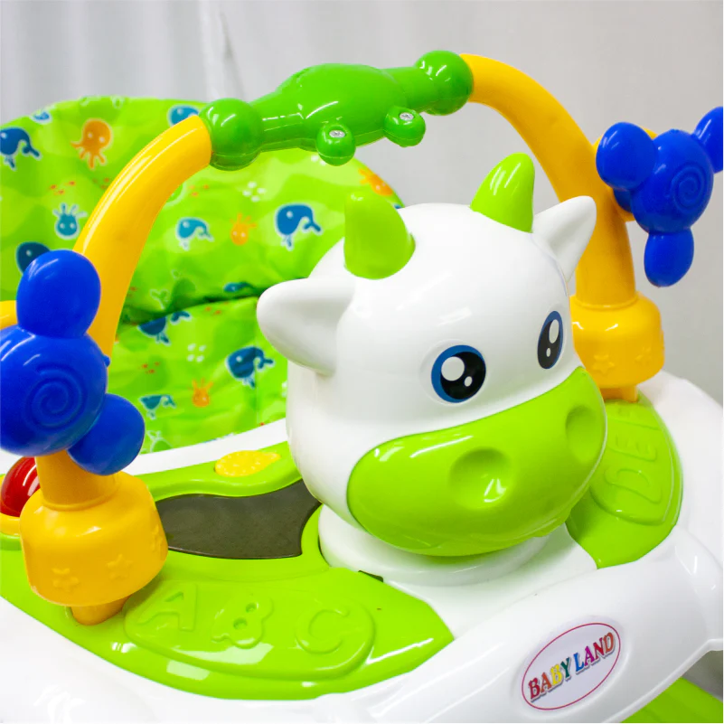 CAMINADOR CON DISEÑO DE VAQUITA Y JUGUETES INTERACTIVOS Y-W5002 MUNBE VERDE - Image 7