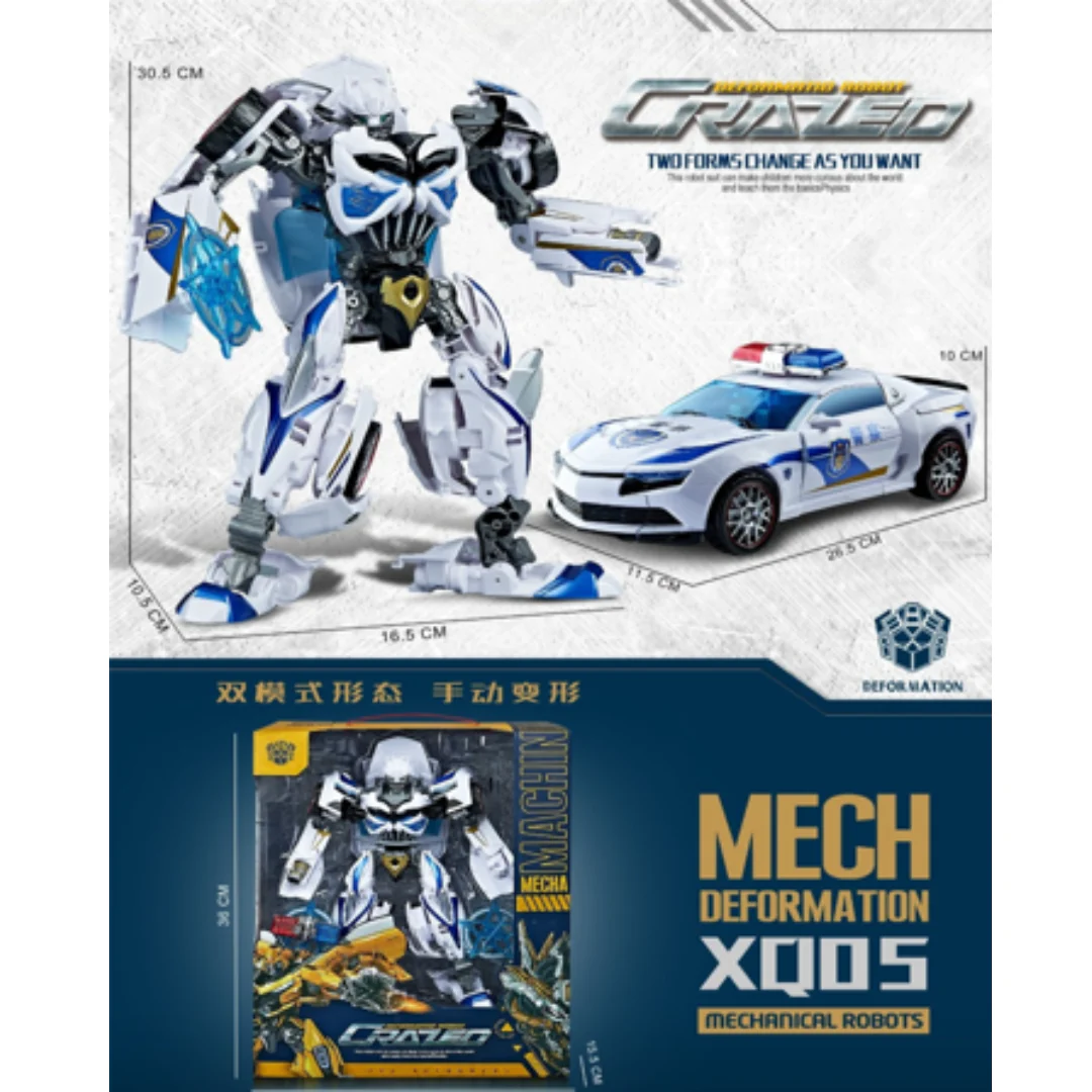 CARRO TRANSFORMER POLICIA W8836B STB - Image 2