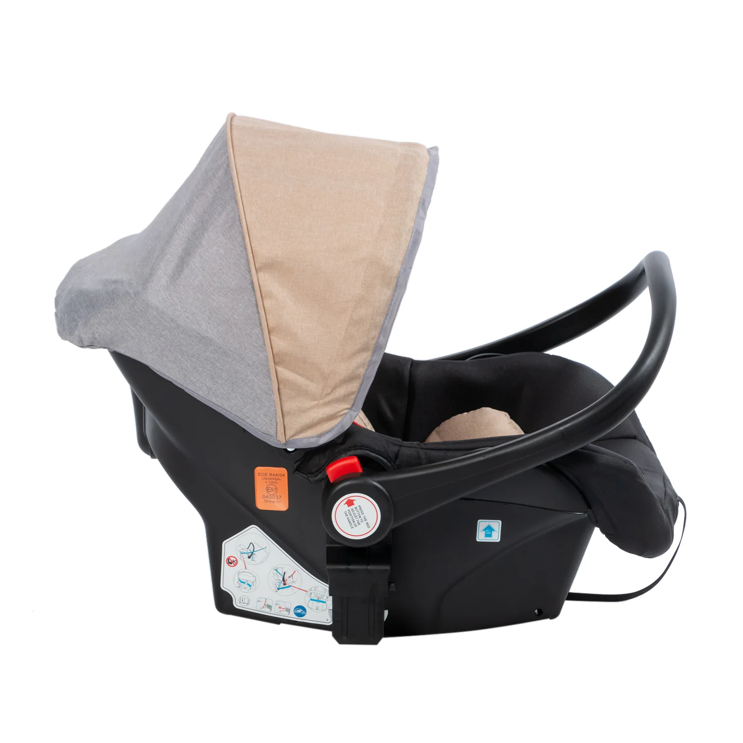 COCHE CUNA MOISES COMFORT + PORTABEBÉ EB147 EBABY ROSADO - Image 5