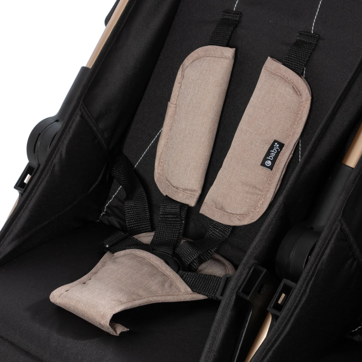 COCHE GEMELAR LEO & LEA EB202-1 EBABY BEIGE - - Image 4