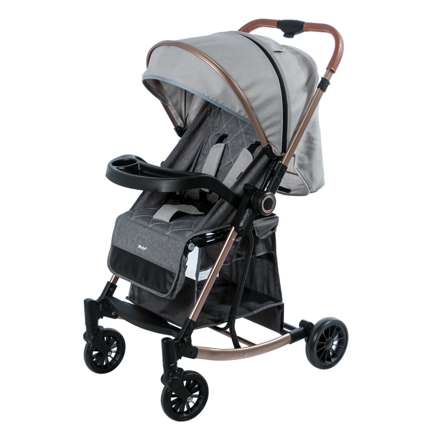 COCHE MECEDORA BOUNCY EB116 GRIS CLARO EBABY - Image 4