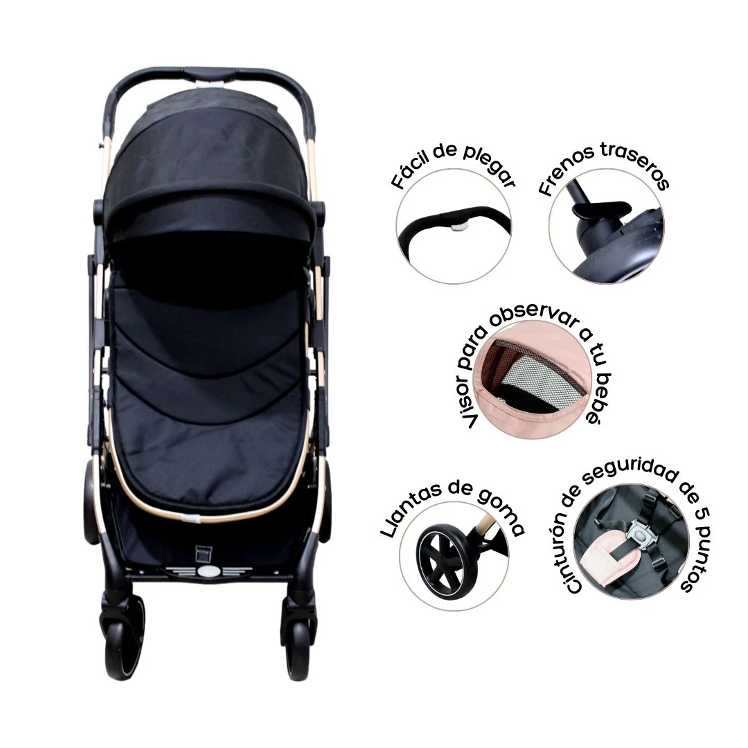 COCHE MOISES WH NEGRO BEBESITOS - Image 3
