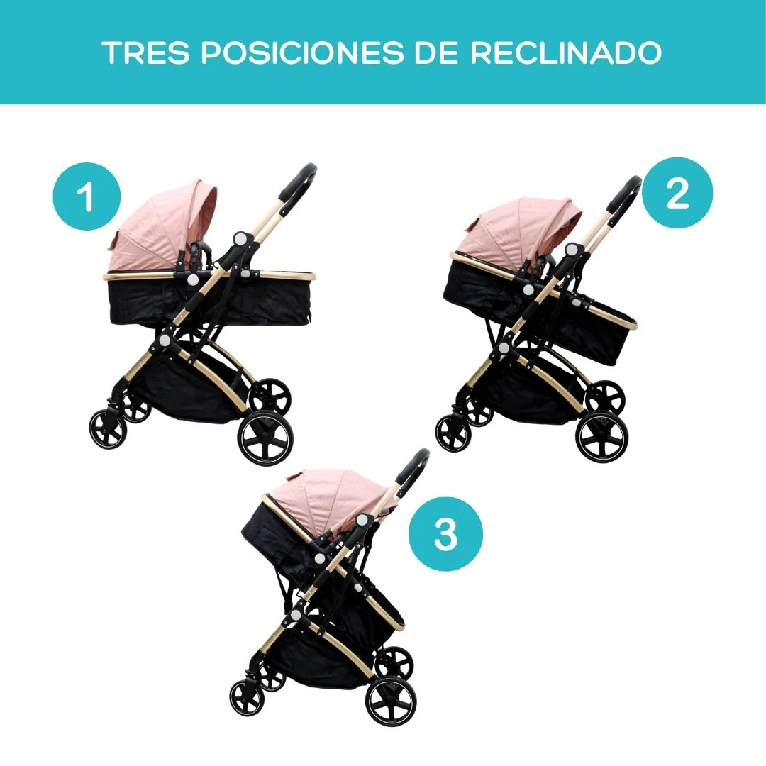 COCHE MOISES WH ROSADO BEBESITOS - Image 9