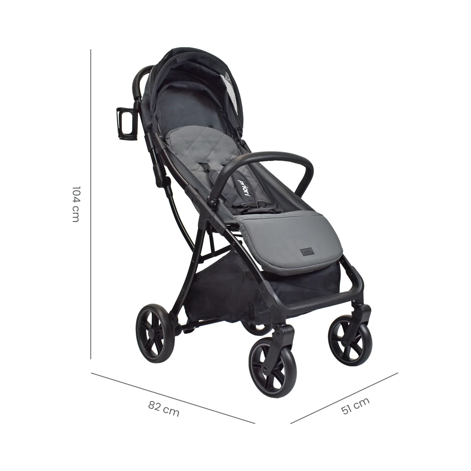 COCHE PARA BEBÉ ESTÁNDAR NOVA GRIS PRIORI - Image 6