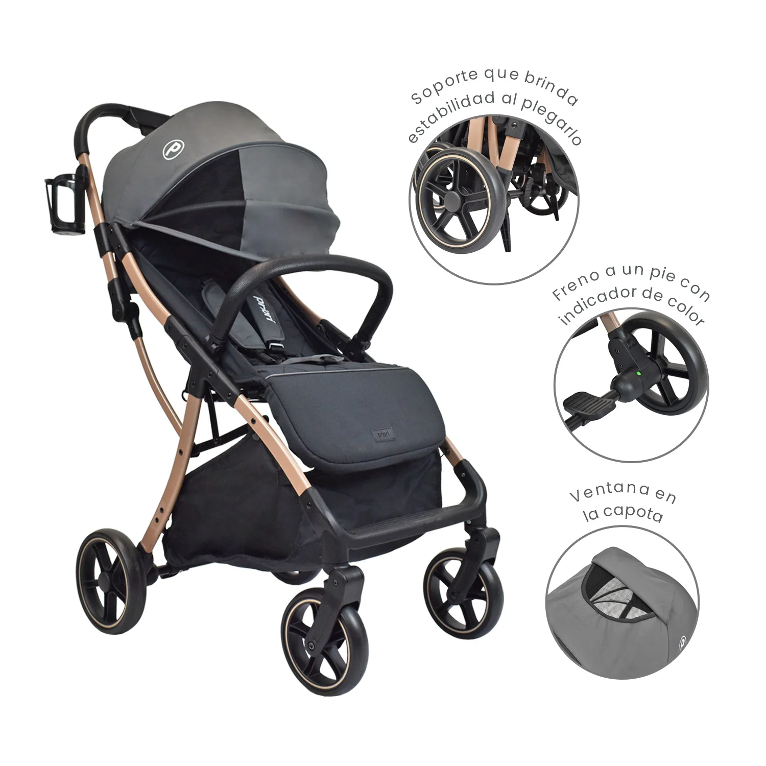 COCHE PARA BEBÉ ESTÁNDAR NOVA NEGRO PRIORI - Image 2