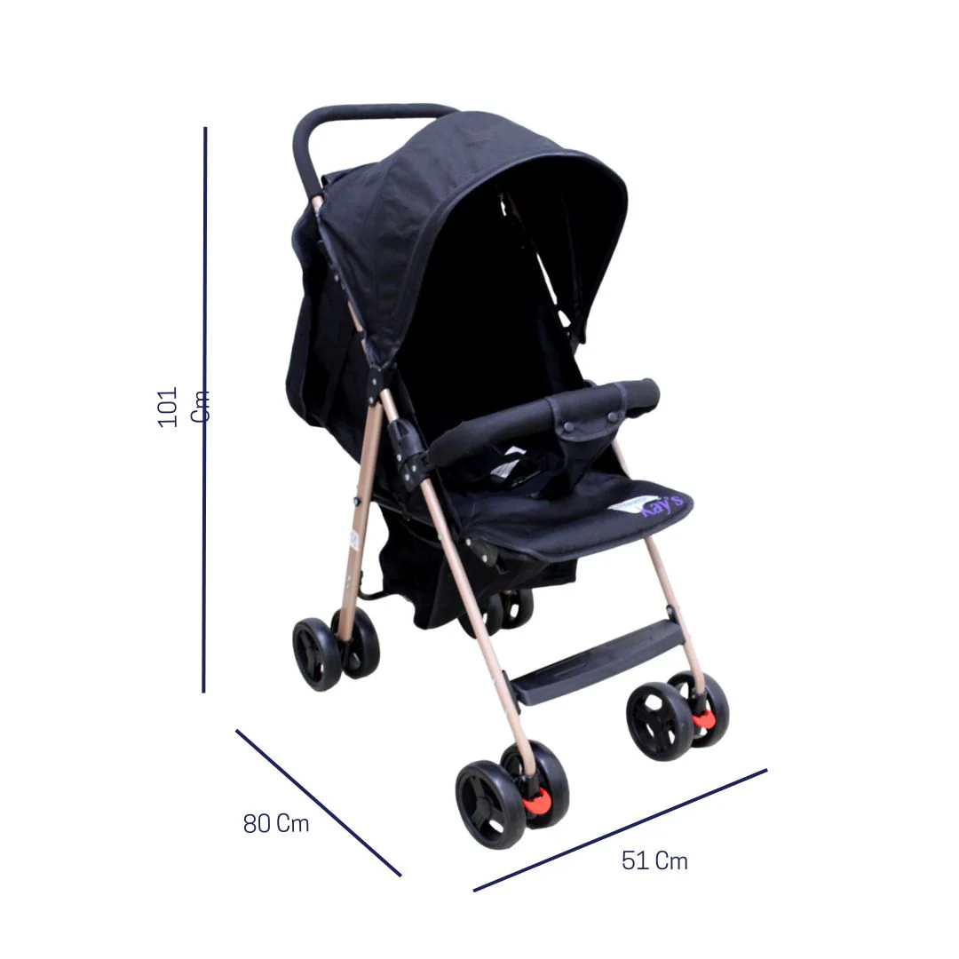 COCHE PASEADOR 568 BABY KAYS NEGRO - Image 5