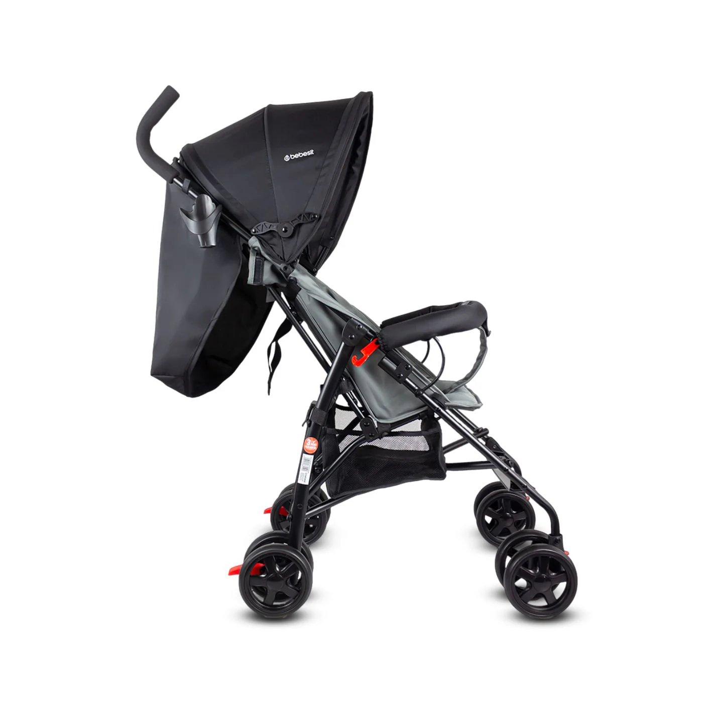 COCHE PASEADOR CLICK GK2020 - GRIS BEBESIT - Image 4