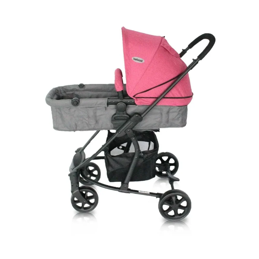 Coche Prima Sl452 Bebesit Negro Gris - Image 3