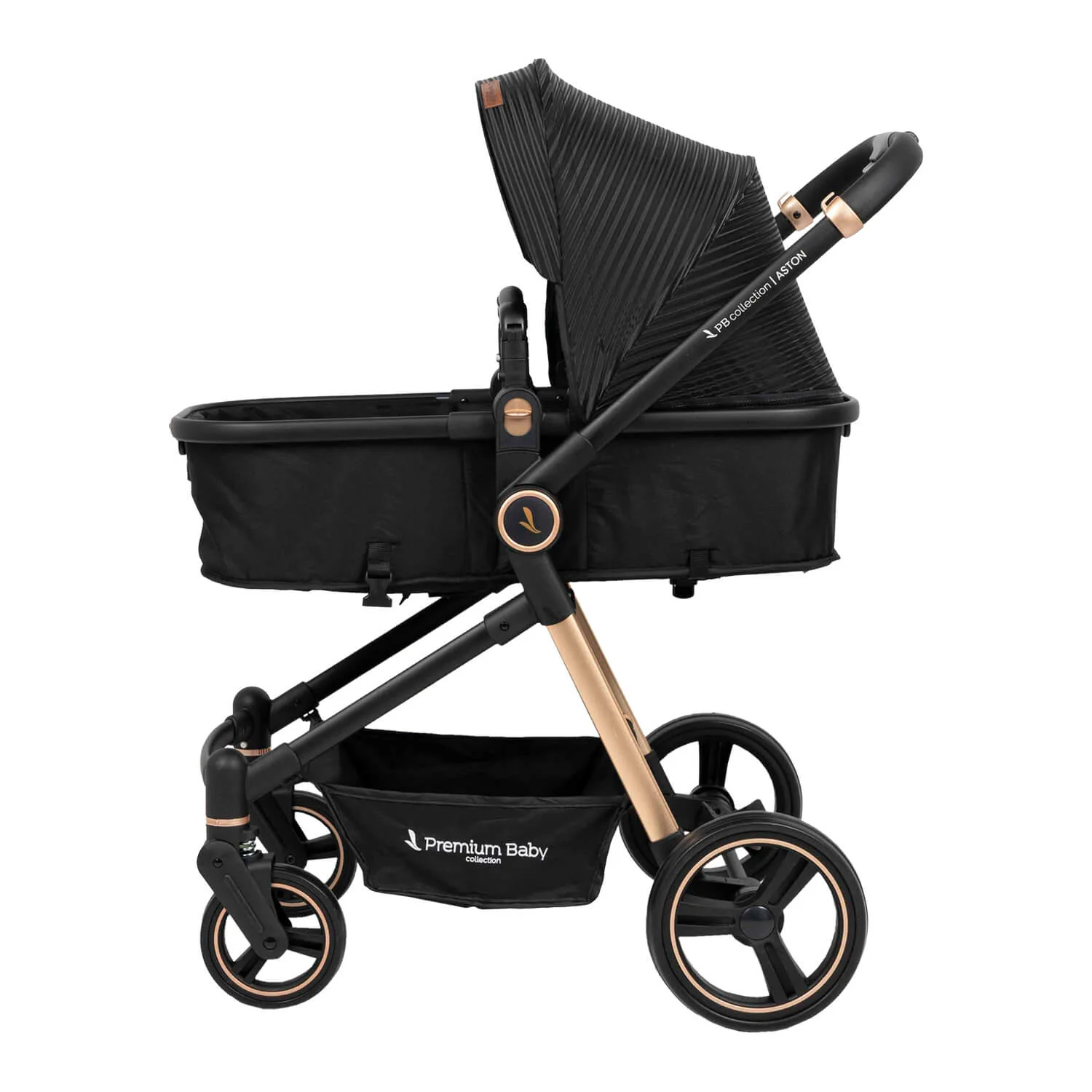 COCHE TIPO CUNA ASTON PREMIUM BABY NEGRO - Image 7