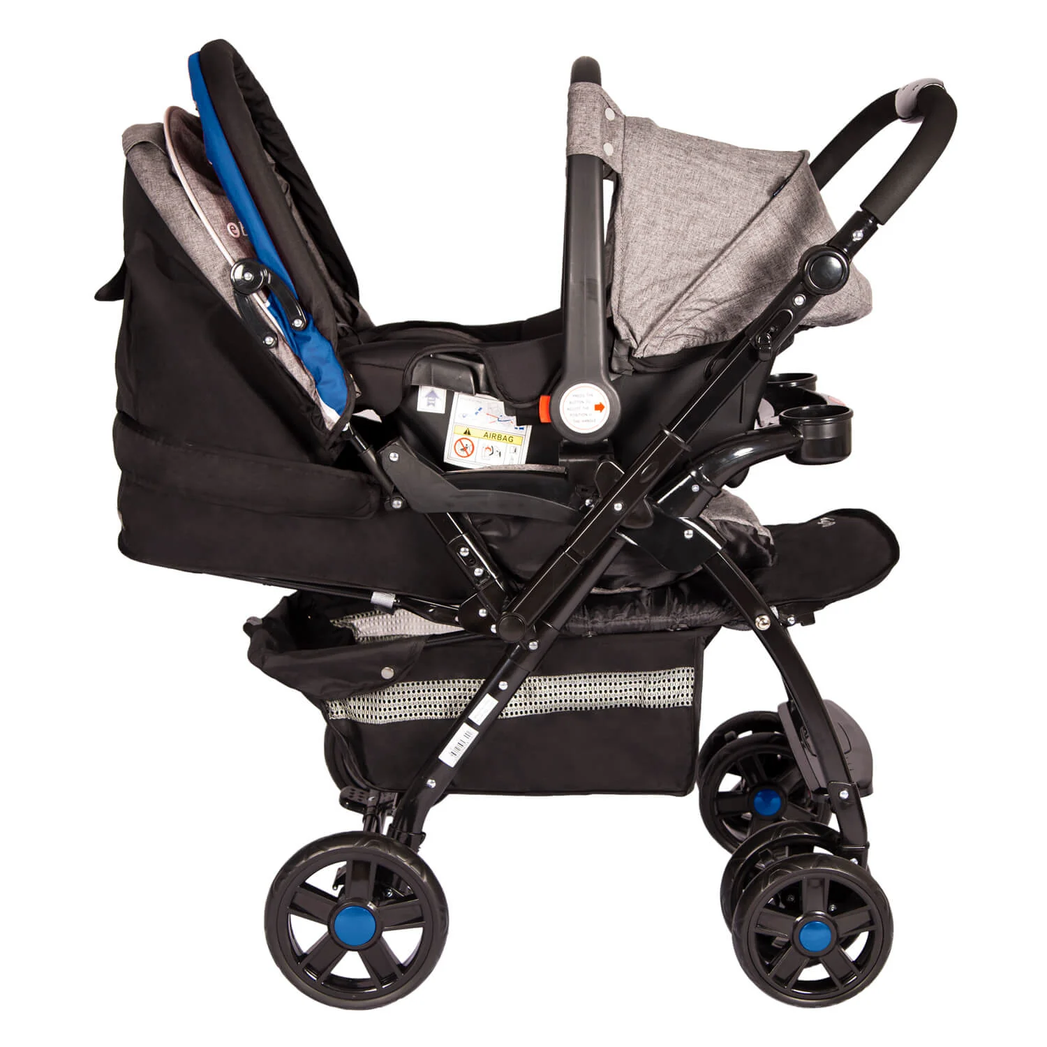Coche Travel System Braviar Eb1092 Ebaby Gris - Image 2