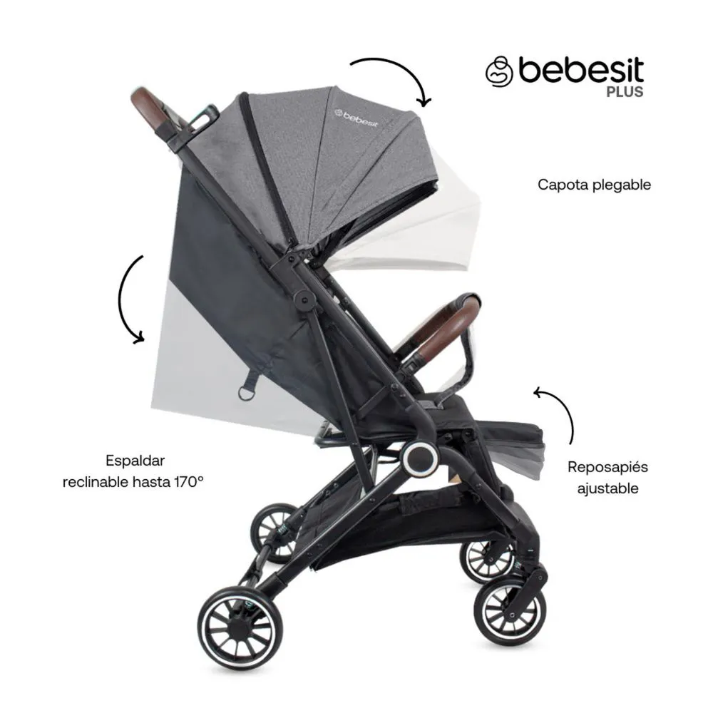 COCHE TRAVEL SYSTEM MICRO JCTSX5 GRIS BEBESIT - - Image 8