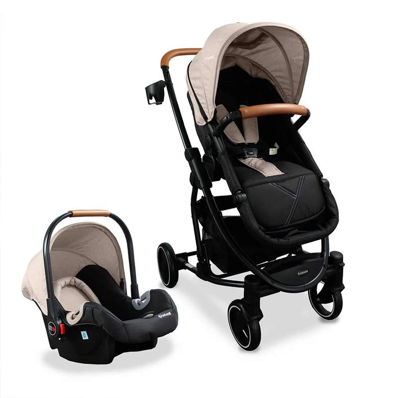 COCHE TRAVEL SYSTEM PRIMA SL461A BEBESIT BEIGE