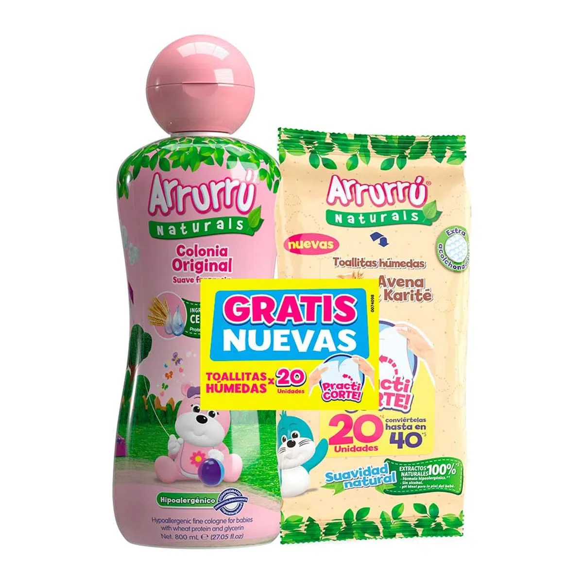 COLONIA ROSADA X800ML+TOA AVE X20 ARRURU