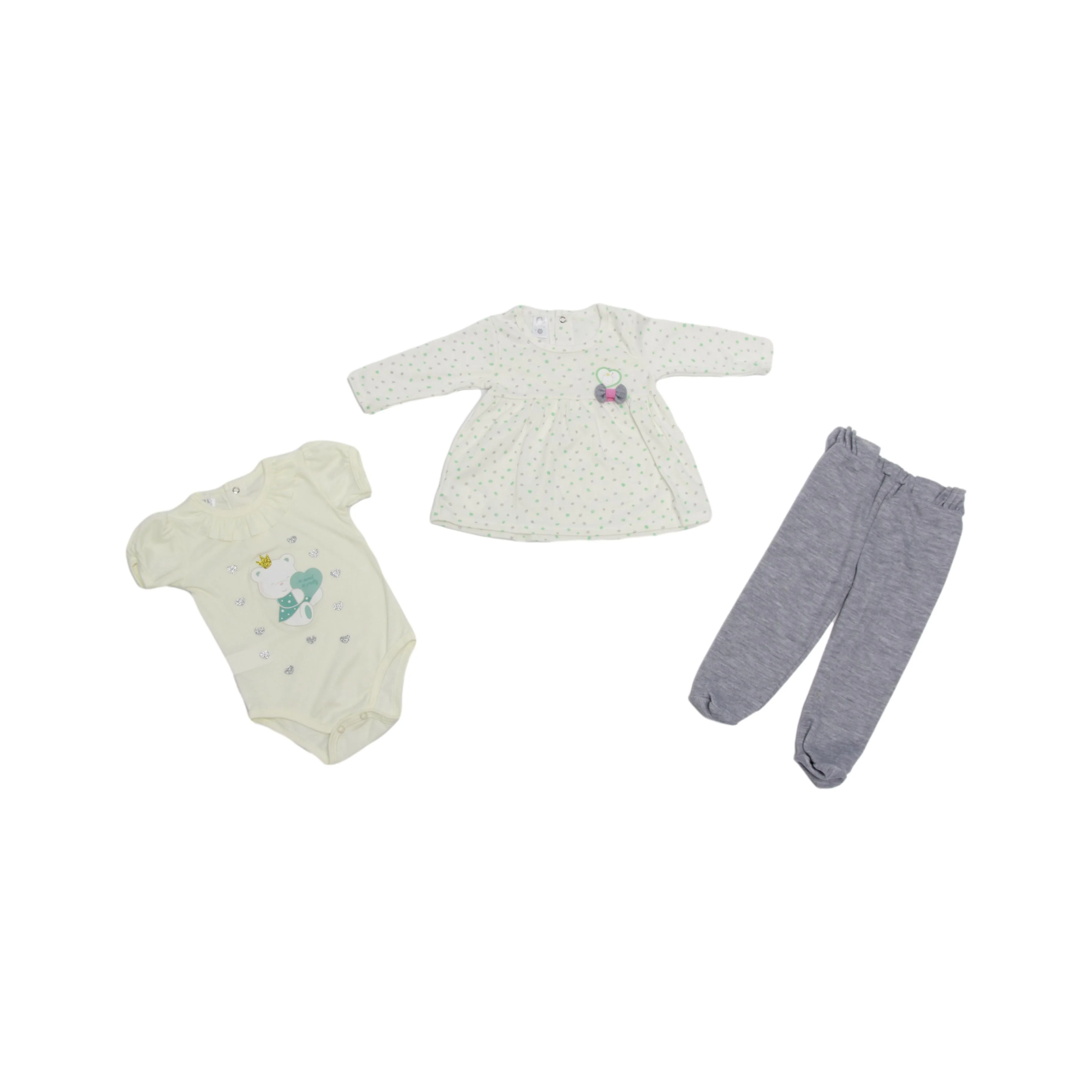 CONJUNTO 3PZAS NIÑA 10095 FOR BABY - Image 5