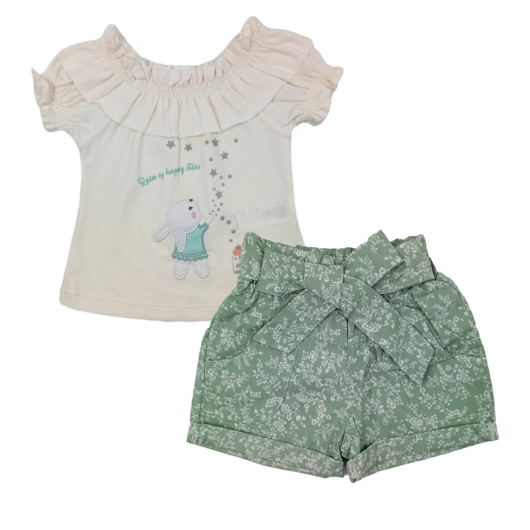 Conjunto Short Bebe Niña 40198 For Baby - Image 4