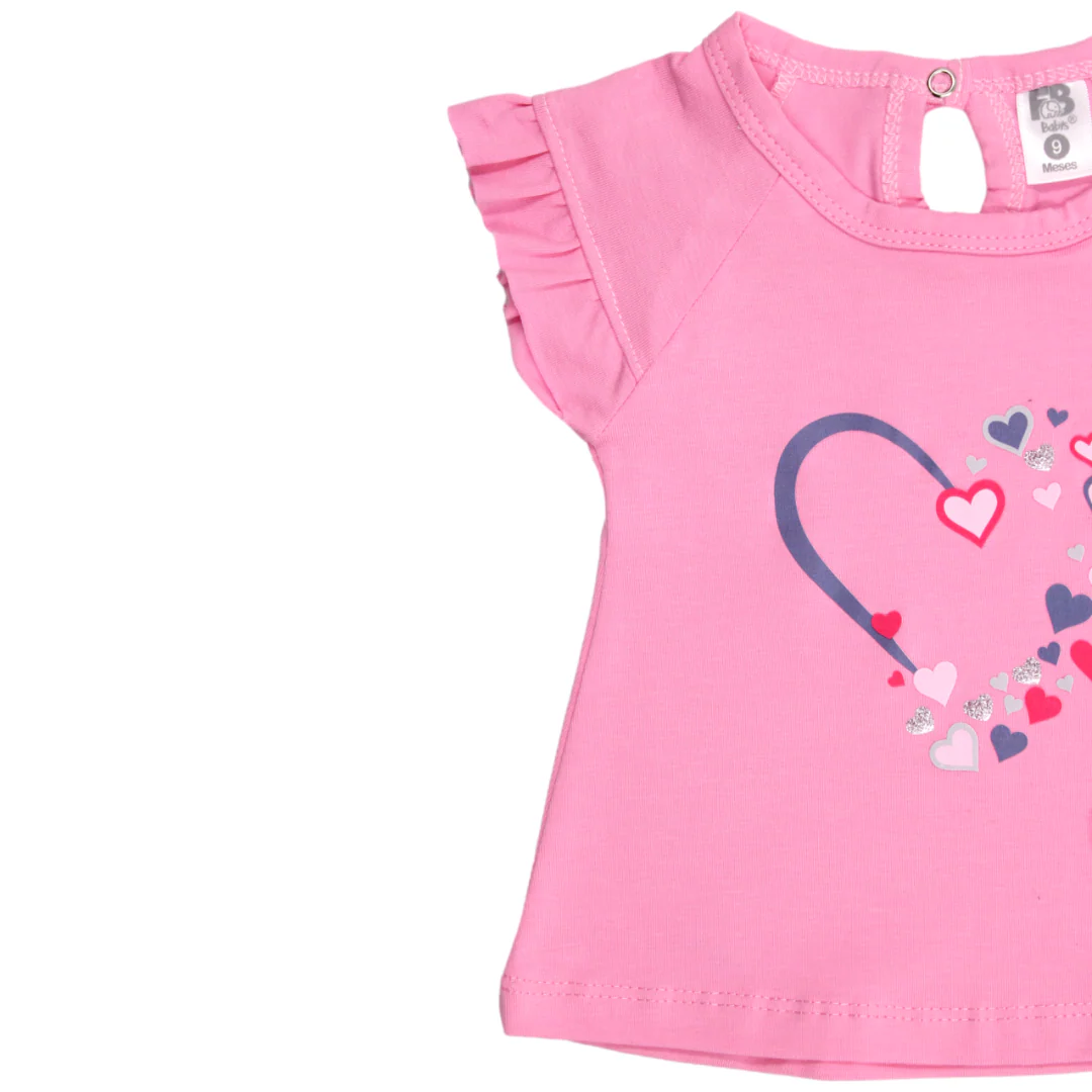 CONJUNTO SHORT BEBE NIÑA 50013 FOR BABY - Image 4