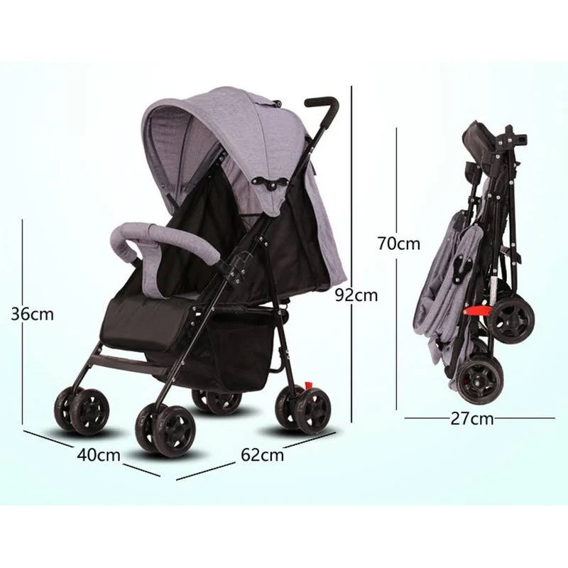 COCHE PASEADOR MDQ-BS522 BABY KAYS GRIS - Image 2