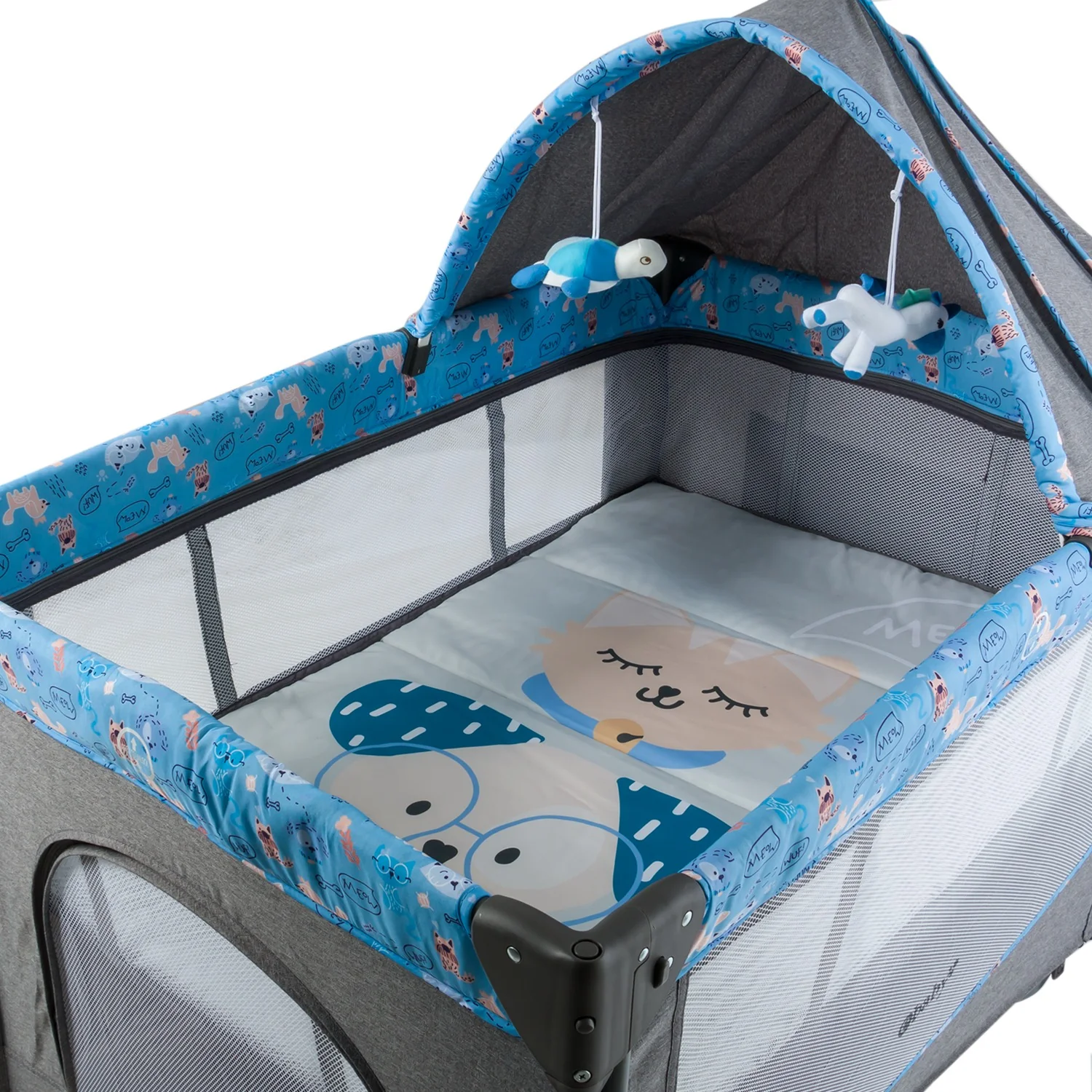 CUNA CORRAL COLECHO DACORA EB750-1 AZUL EBABY - Image 4