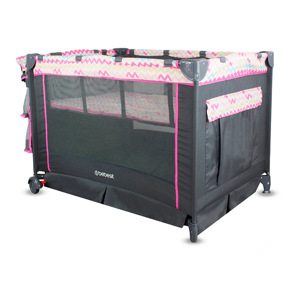 CUNA CORRAL PLAY VERONA 6070 ROSADO BEBESIT - - Image 6