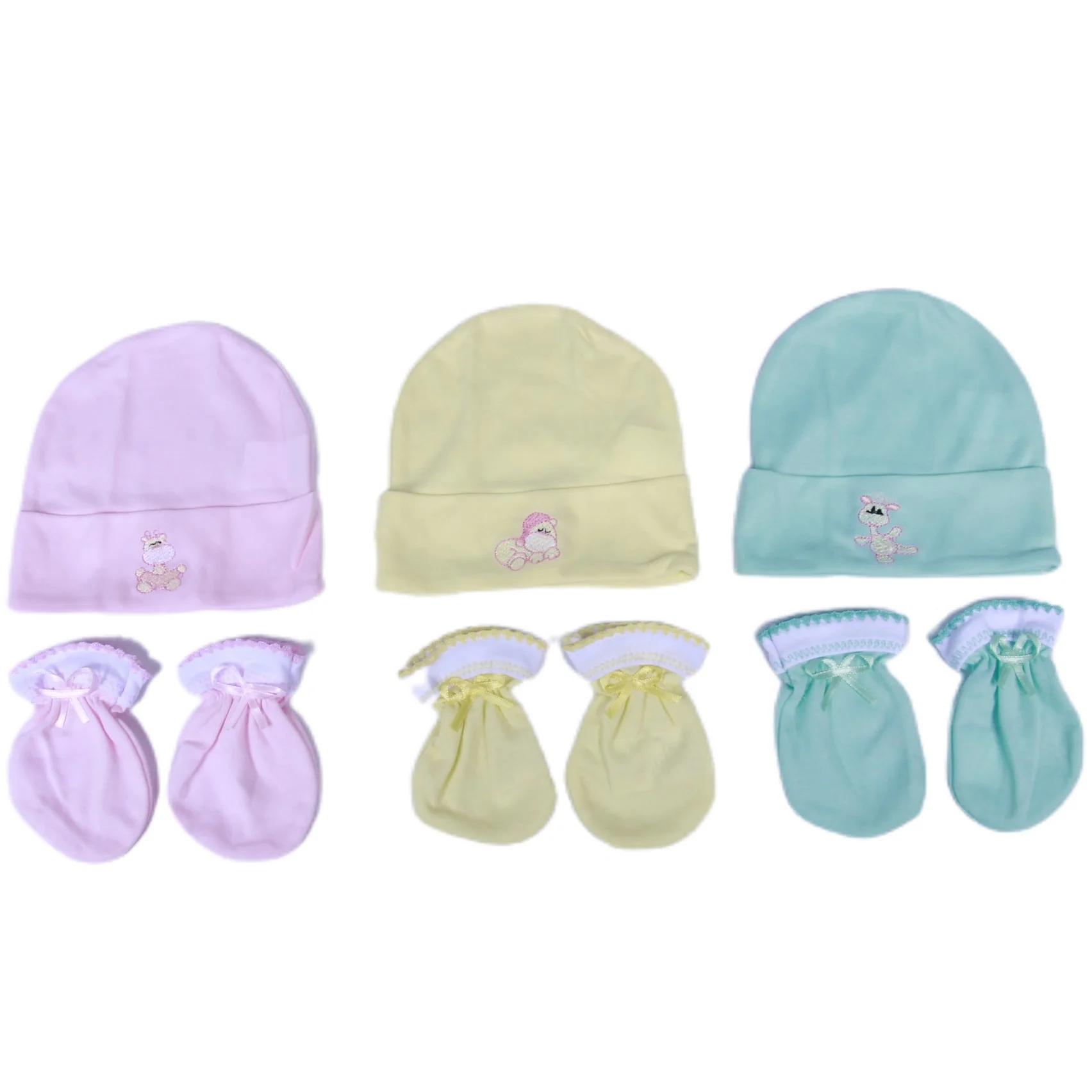 GORRO X3 Y MITONES 1042 CRECIENDO BABY - Image 7
