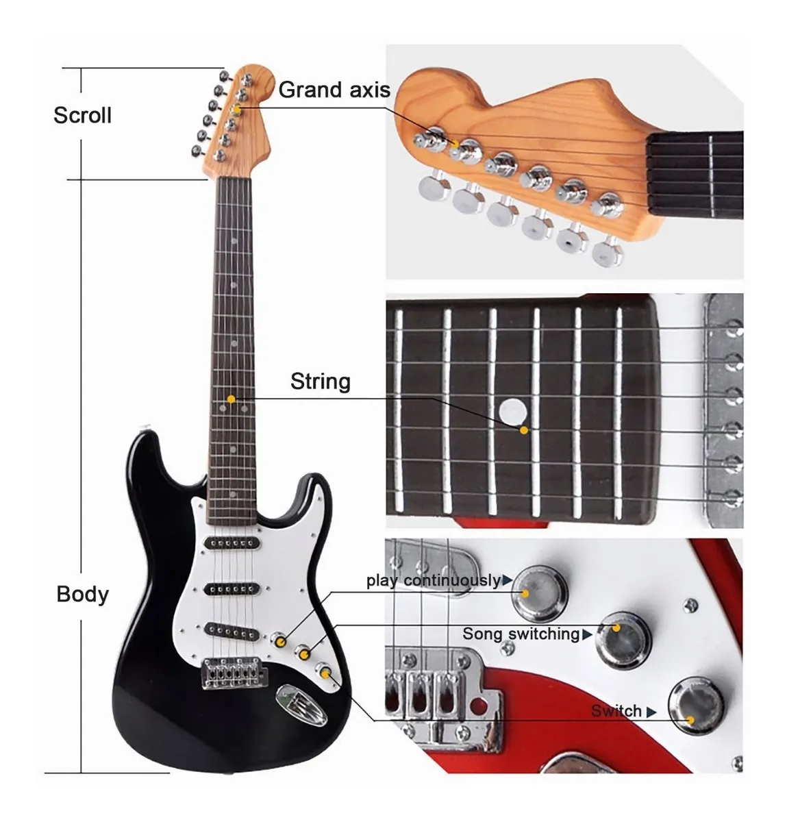 Guitarra Rock 10126 Plasticos - Image 2