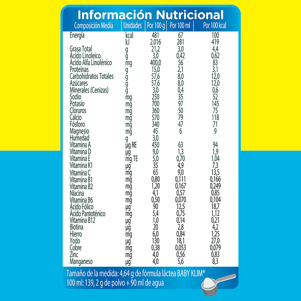 LECHE BABY KLIM 2 X400GR NESTLE - Image 3