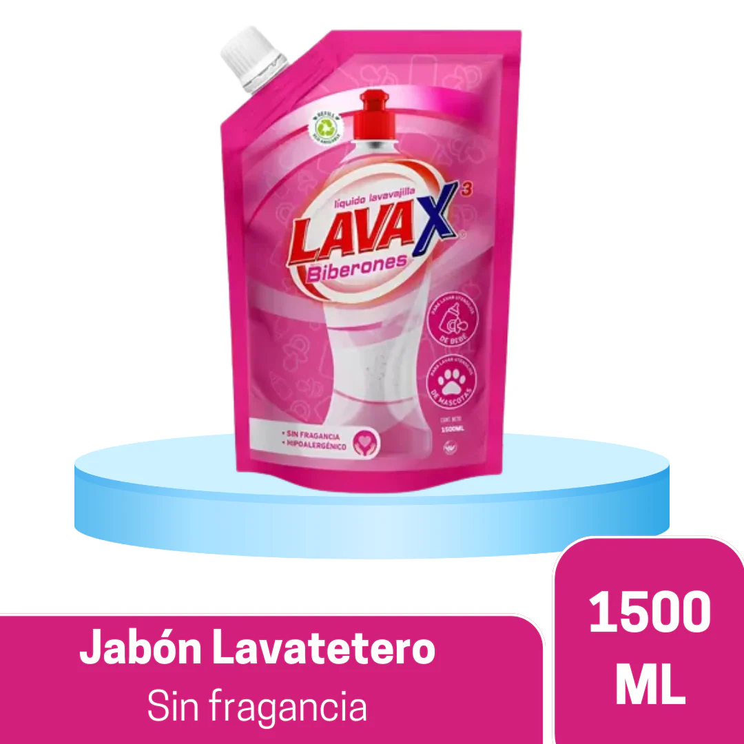 JABÓN LAVA TETEROS X1500 ML (Rinde más y dura más)