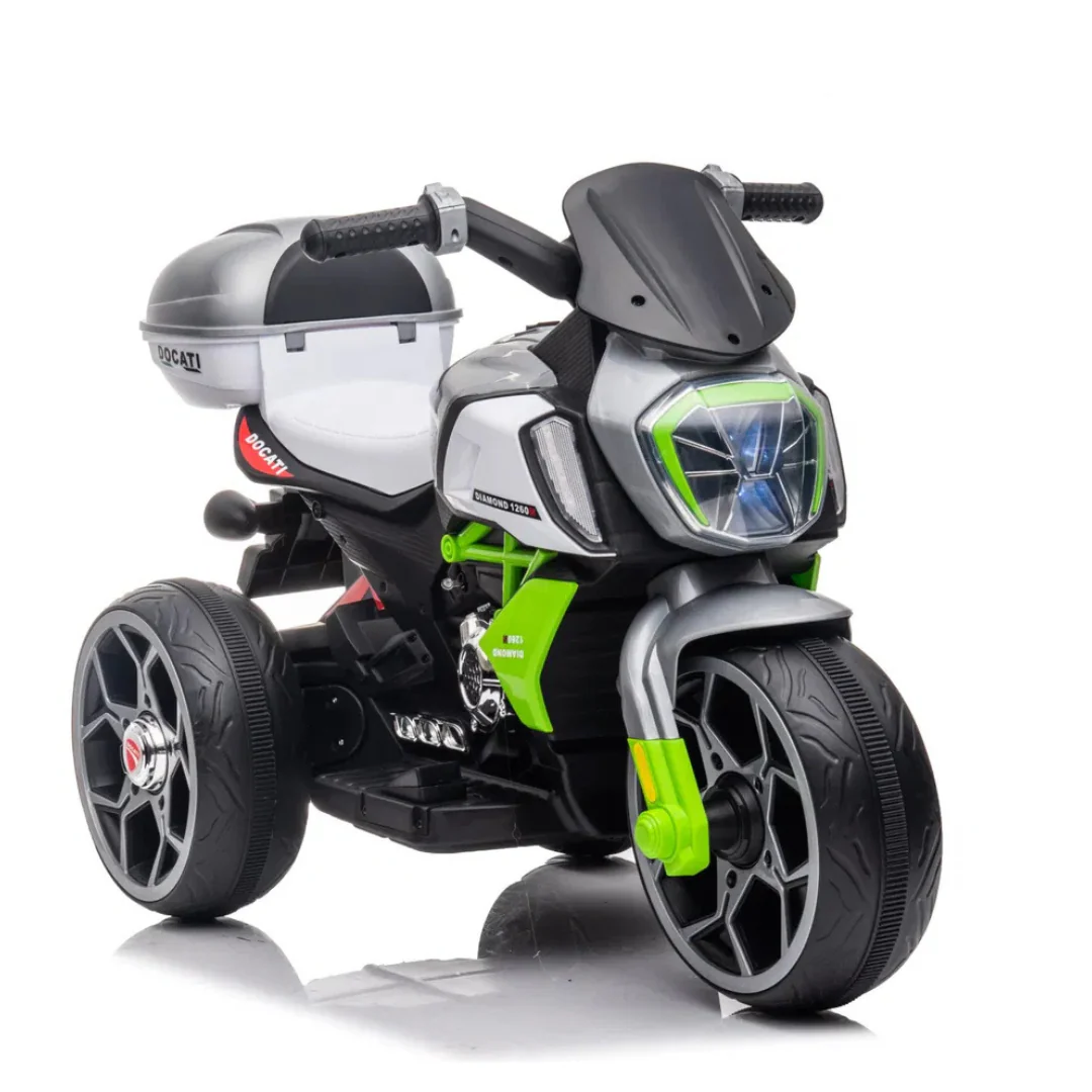 MOTO ELECTRICA INFANTIL !VELOCIDAD Y DIVERSIÓN A TODA MARCHA! J-MB6189 MUNBE GRIS - Image 3