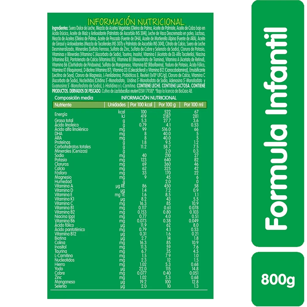 NESTOGENO COMFORT FÓRMULA INFANTIL ETAPA 1 X800 GR NESTLE - Image 3