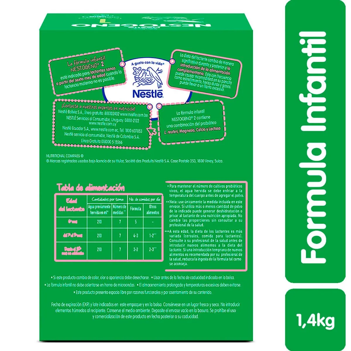 NESTOGENO COMFORT FÓRMULA INFANTIL ETAPA 2 X1400 GR NESTLE - Image 3