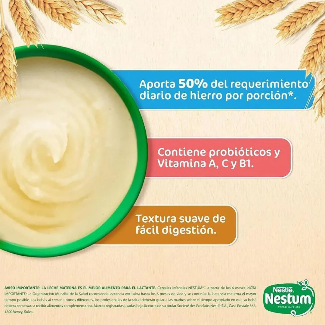 NESTUM CEREAL INFANTIL TRIGO MIEL X350 GR NESTLE - Image 3