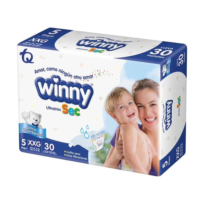 PAÑALES WINNY ULTRATRIM SEC ETAPA 5 X30 UND - Image 5