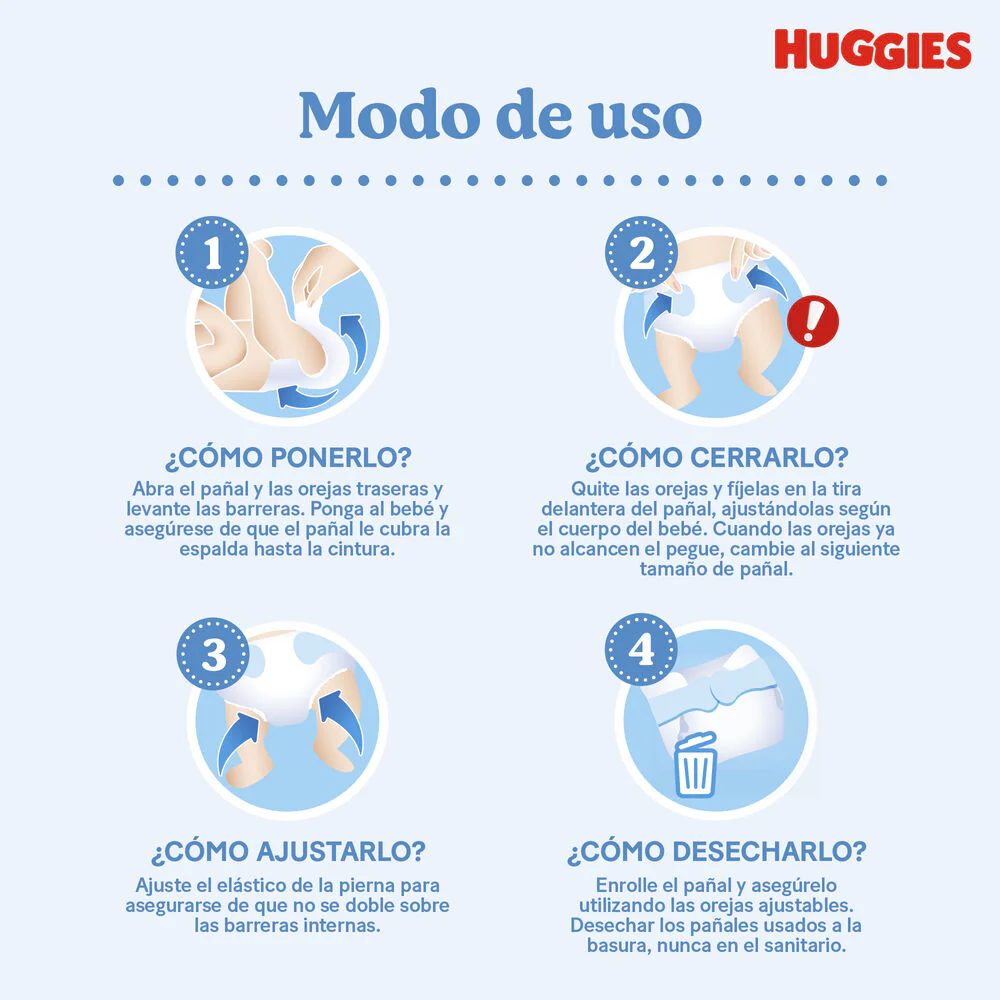 PAÑALES HUGGIES ACTIVE SEC RECIEN NACIDO X25 UND - Image 5