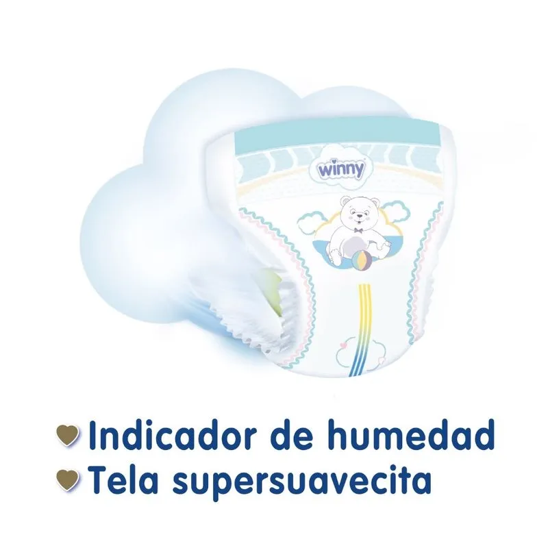PAÑALES WINNY SENSITIVE ETAPA 2 X40 UND + TOALLITAS HÚMEDAS X20 UND - Image 4