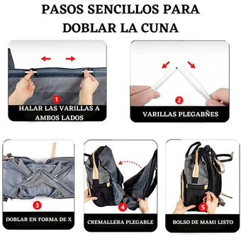 PAÑALERA MORRAL CON CAMBIADOR SLF-3008 MUNBE - Image 7