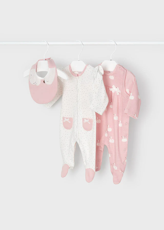 Set Pijamas X2 + Babero 2609 Mayoral