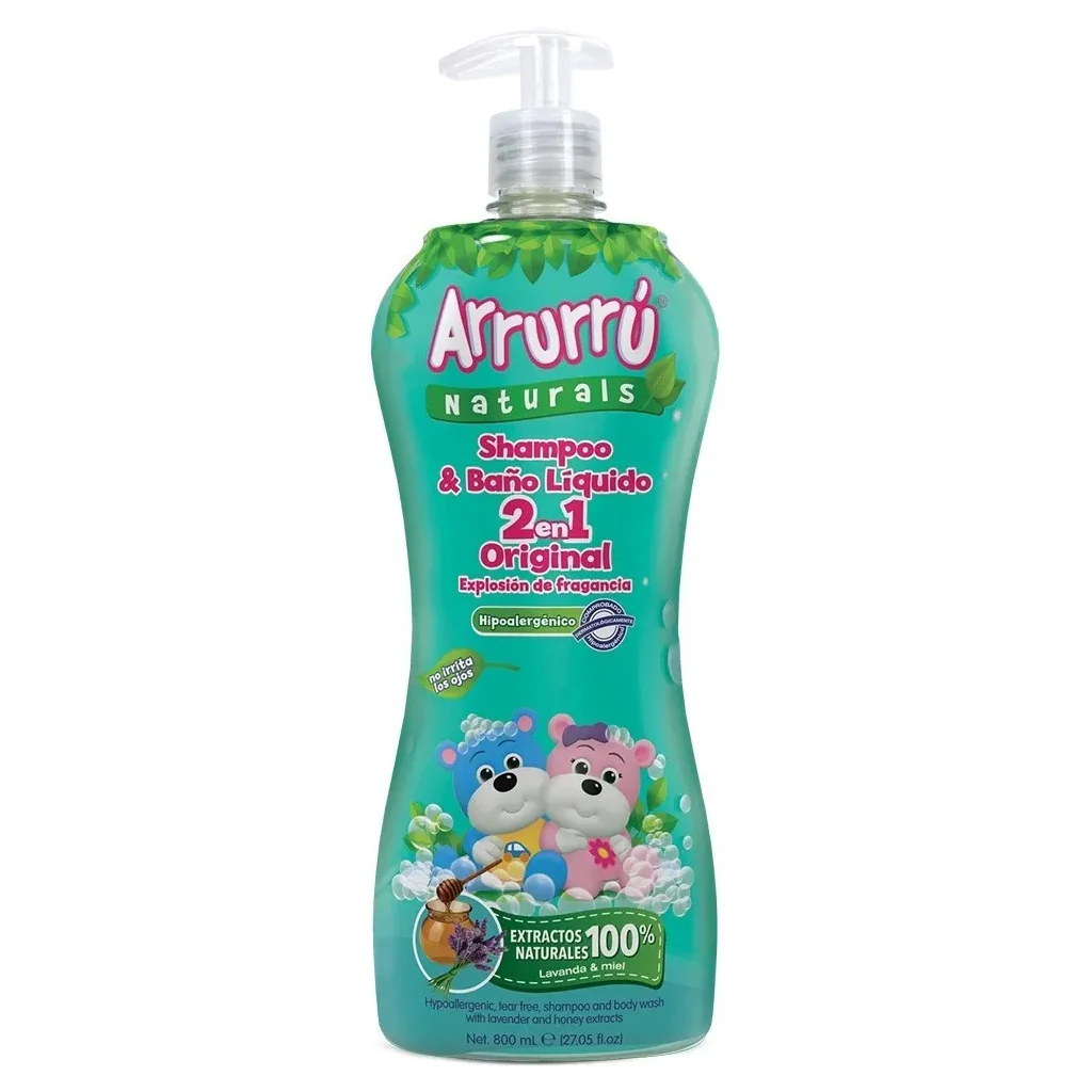 SHAMPOO ARRURU Y BAÑO LIQ 2EN1 X800ML