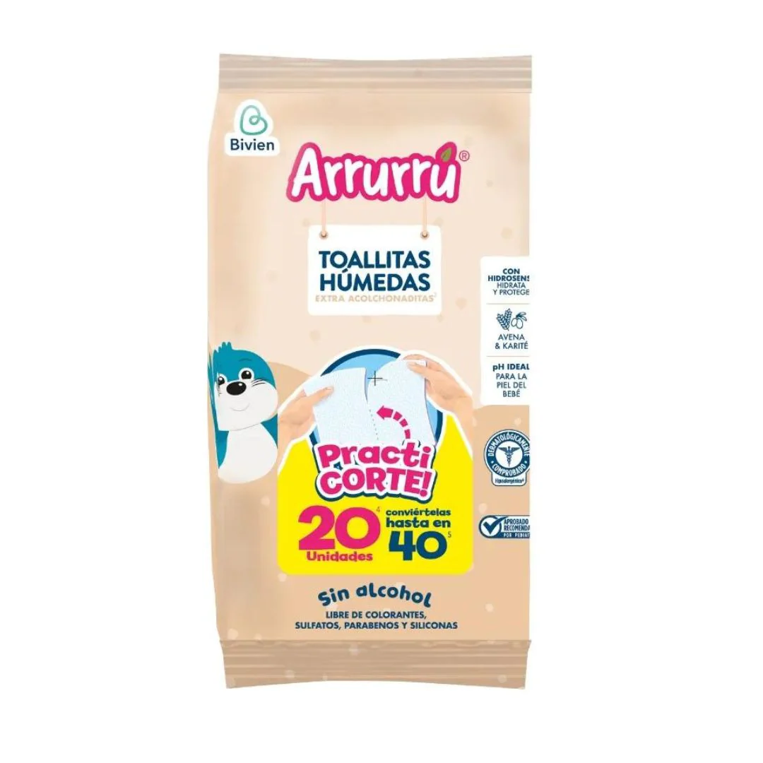 SHAMPOO CABELLO OSCURO X750 ML + GRATIS TOALLITAS HÚMEDAS AVENA X20 UND AAB297 ARRURRÚ - Image 3