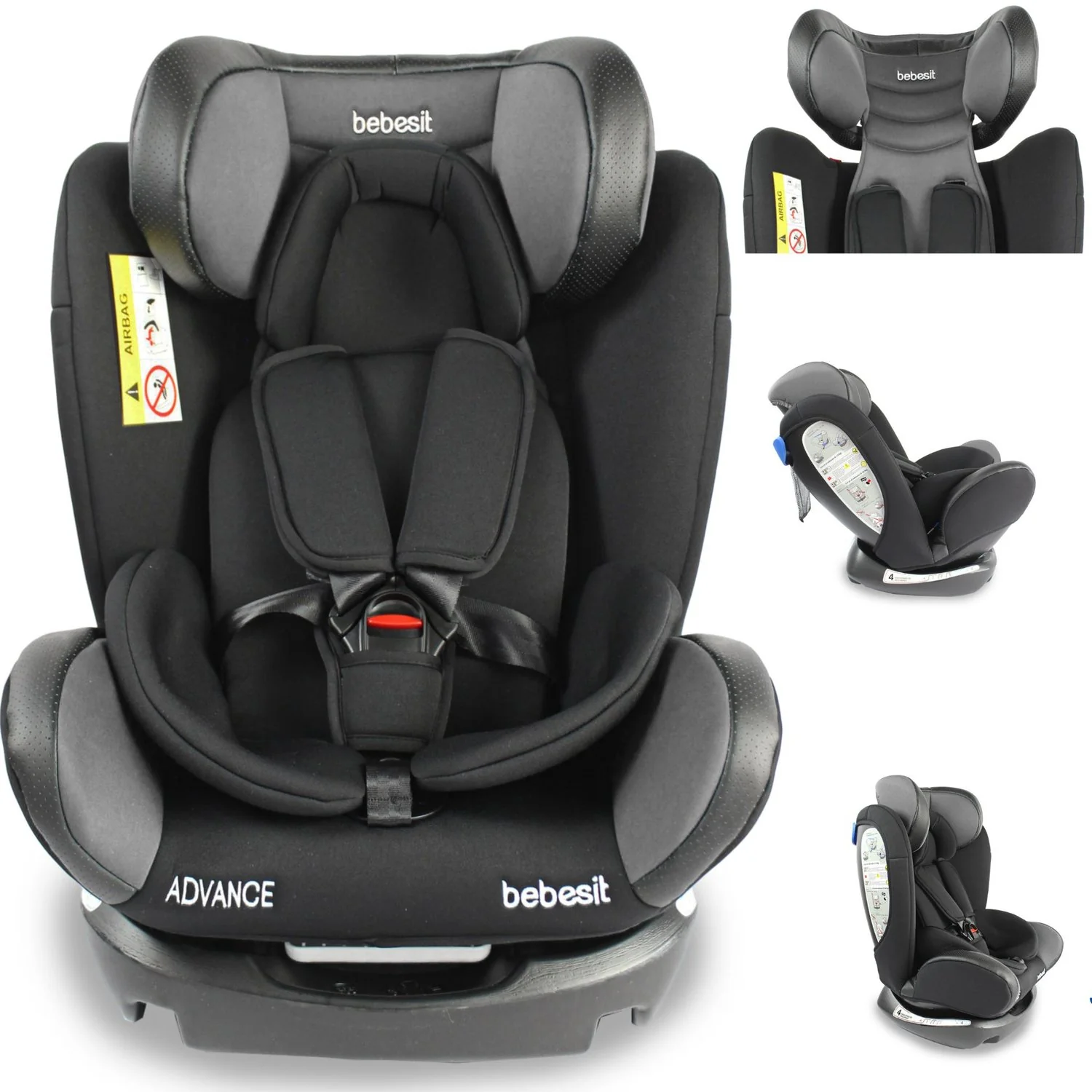 SILLA AUTO ADVANCED 7209 BEBESIT GRIS- - Image 9