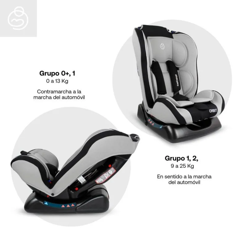 SILLA AUTO ORBIT LX ZY19 BEBESIT GRIS - Image 6