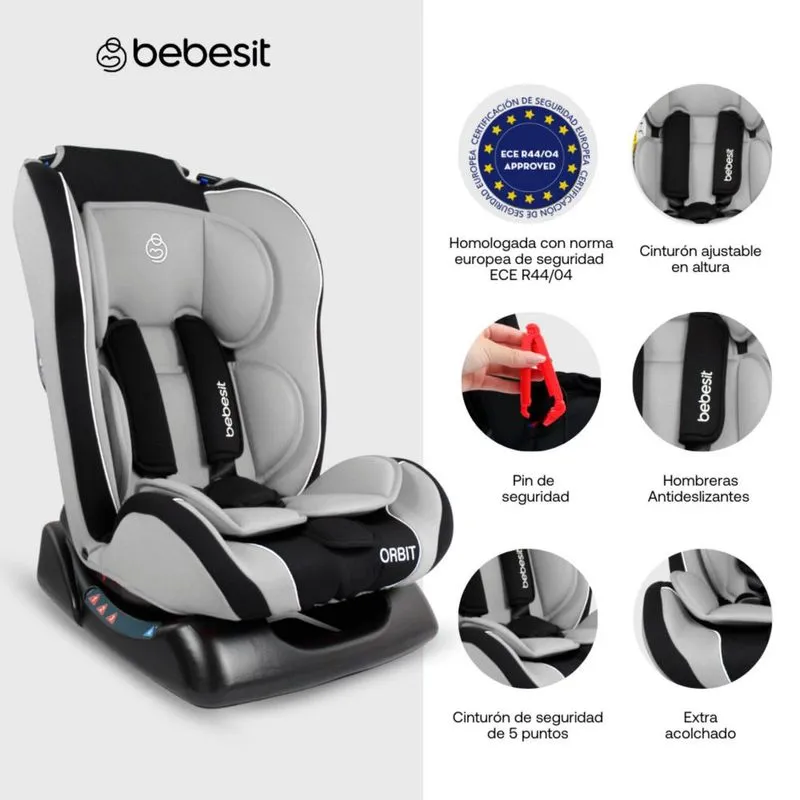 SILLA AUTO ORBIT LX ZY19 BEBESIT GRIS - Image 8