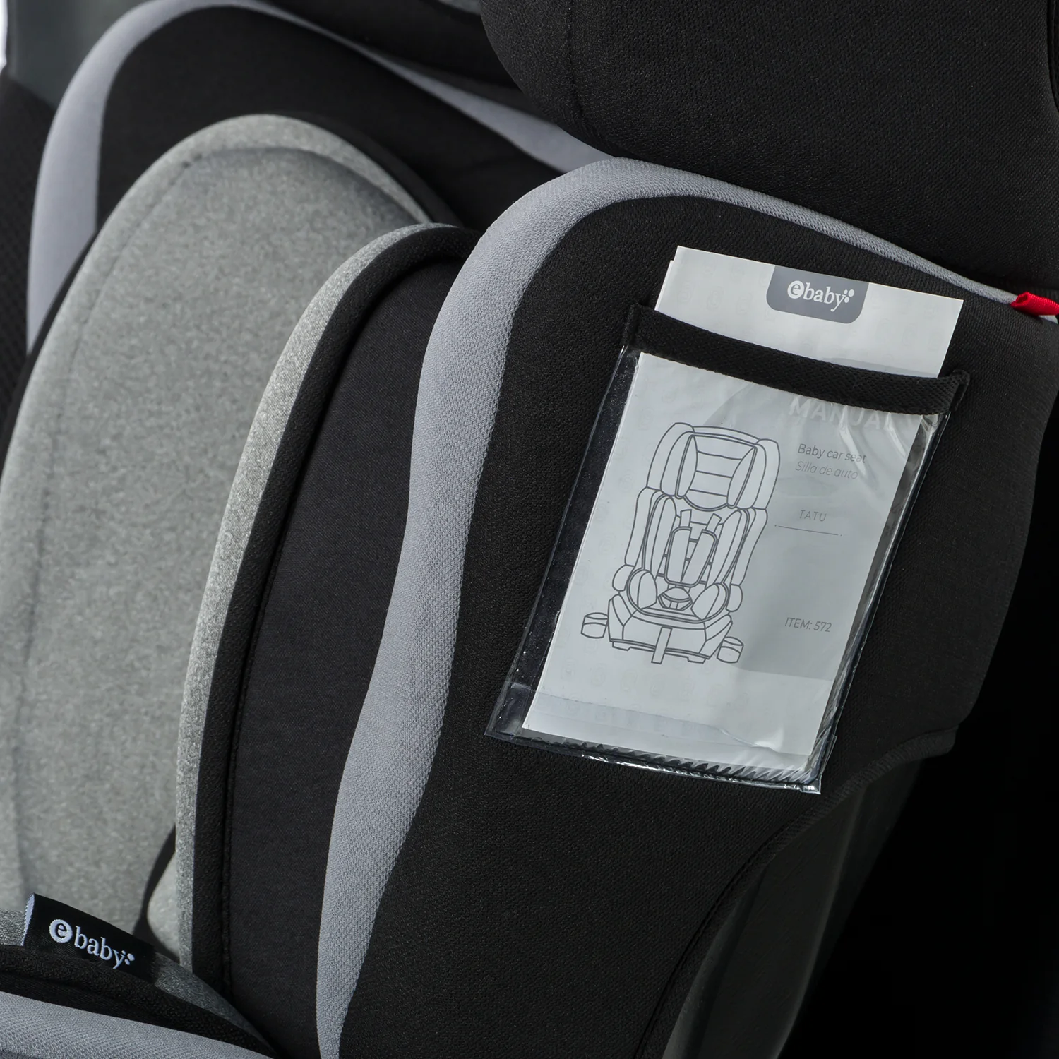 SILLA AUTO TATU EB572 GRIS CLARO EBABY - Image 4