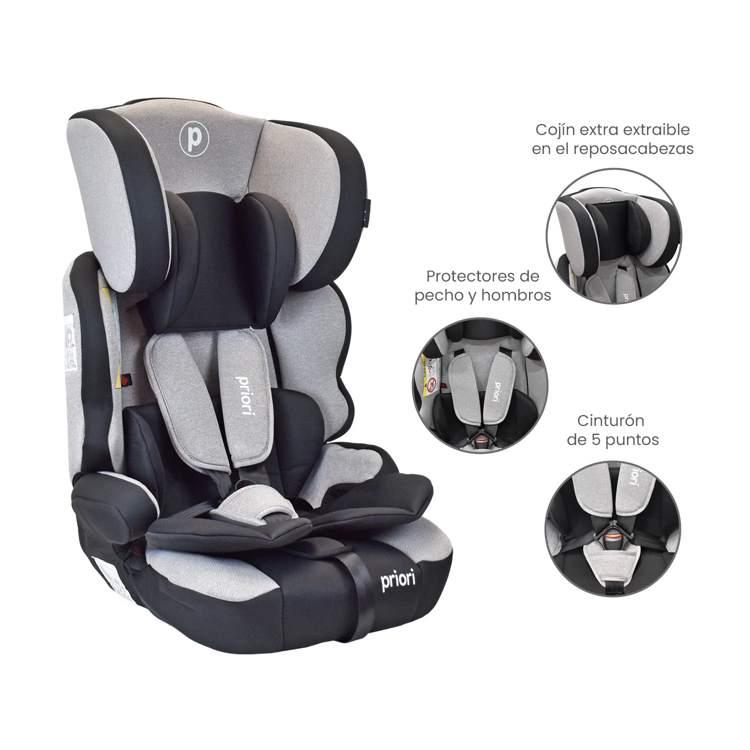 SILLA CARRO BEBÉ THUNDER GRIS PRIORI - Image 2