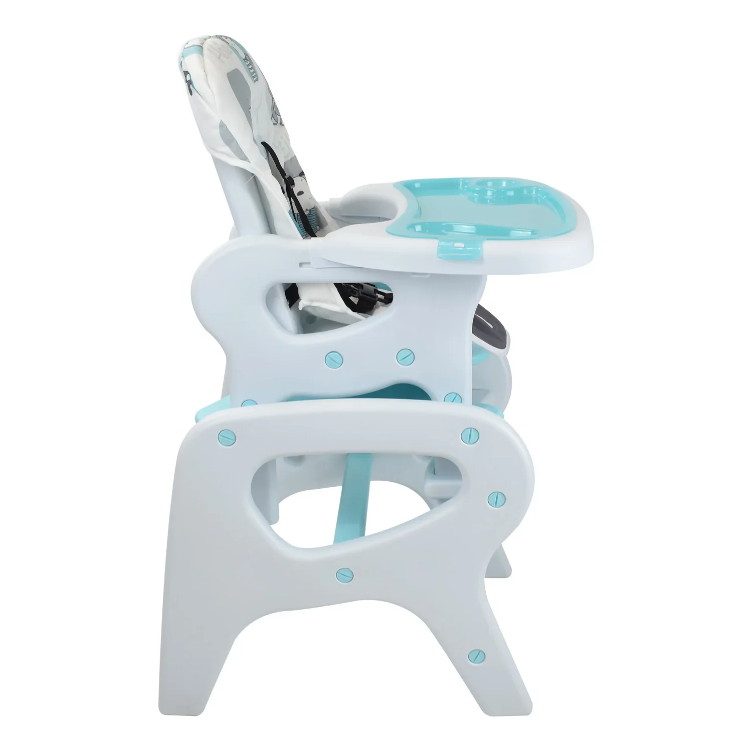 SILLA COMEDOR PARA BEBÉ 3 EN 1 CON DISEÑO DE ANIMALITOS PCM-10 PRIORI AZUL - Image 3