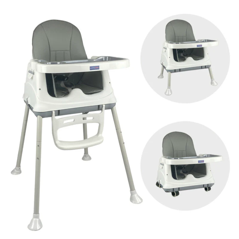 SILLA COMEDOR ZOE HAPPY BABY GRIS - Image 2