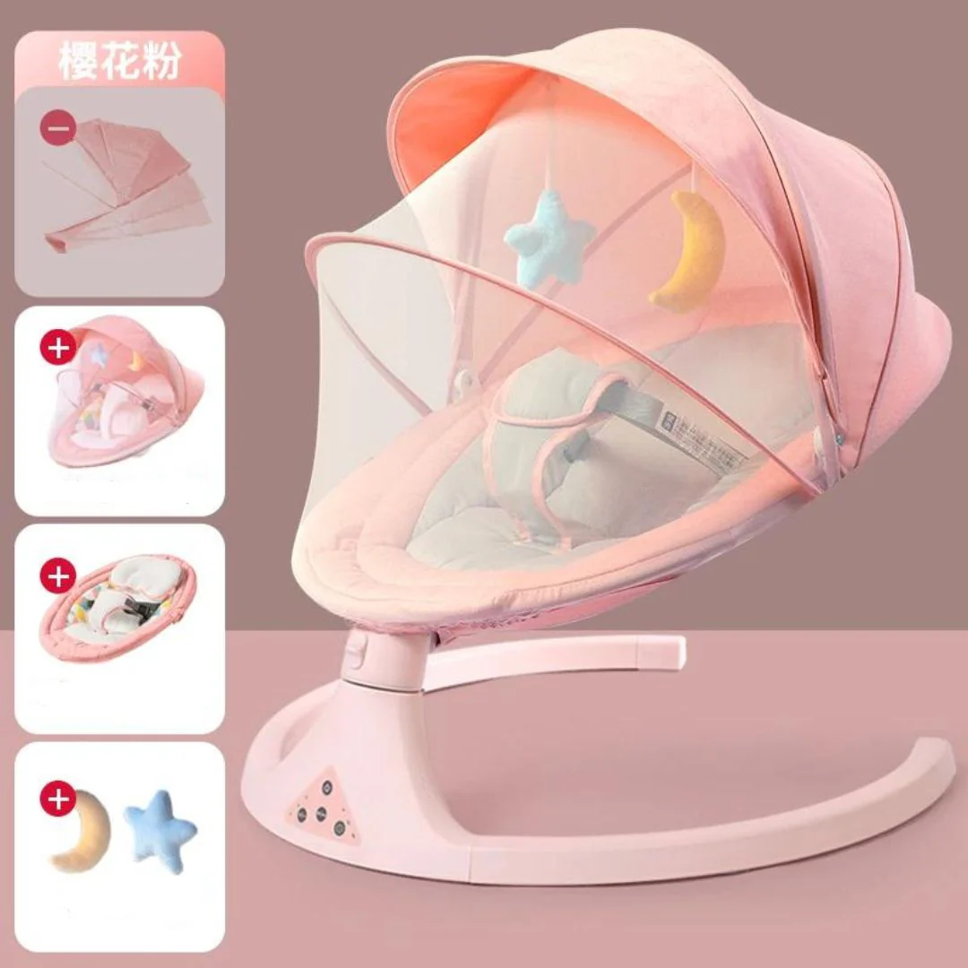 SILLA MECEDORA ELECTRICA MULTIFUNCIONAL BB005 ROSADA BABY KAYS - Image 2