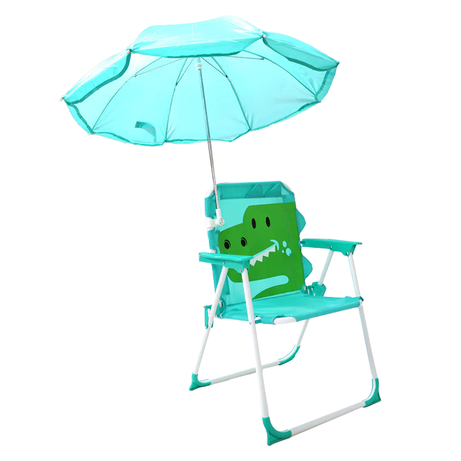 SILLA PLAYERA CON SOMBRILLA PARA NIÑOS ESTAMPADO DE COCODRILO 093-557 MUNBE - Image 4